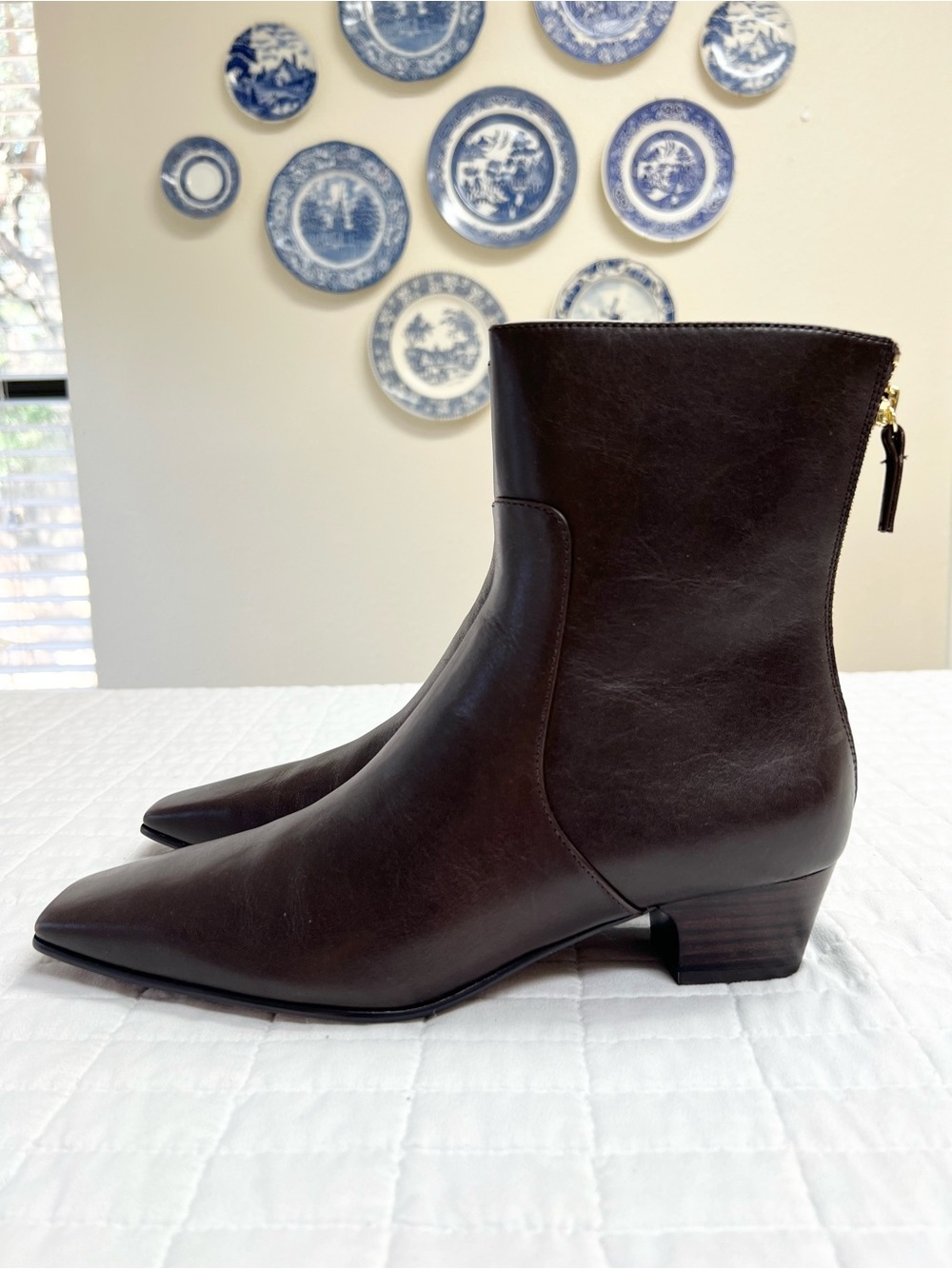 Madewell The Lexie Ankle Boot in Turkish Coffee Brown Leather Size 8 NWOB - Picture 8 of 16